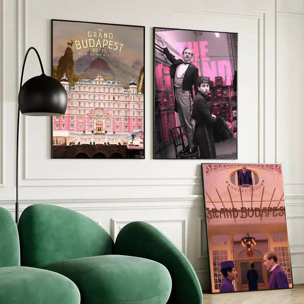 1 قطعة فندق جراند بودابست ملصق ذاتي اللصق فني مقاوم للماء ورقة ملصق مقهى بار غرفة جدار ديكور #4