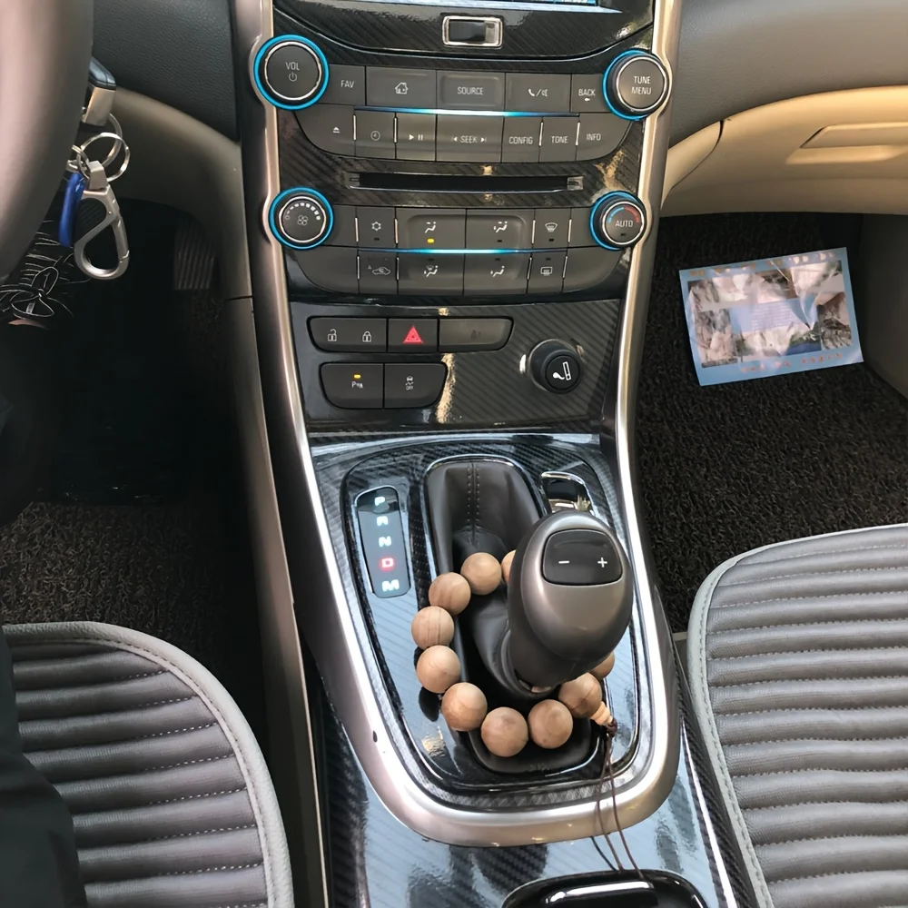 

for Chevrolet Malibu 2012-2015 Interior Central Control Panel Door Handle 5D Carbon Fiber Stickers Decals Car styling Accessorie