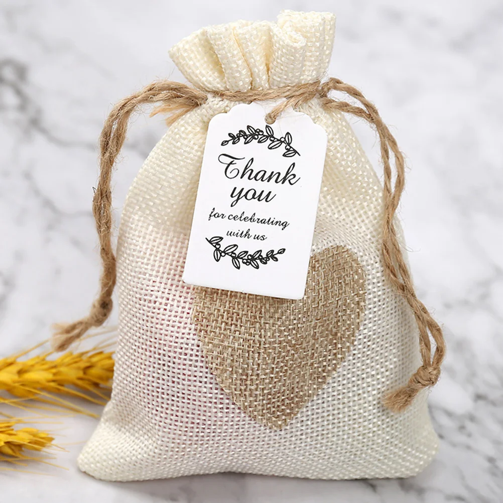 

200Pcs Gift Tags With String Delicate Thank You Labels For Parties And Special Occasions Attractive Packaging