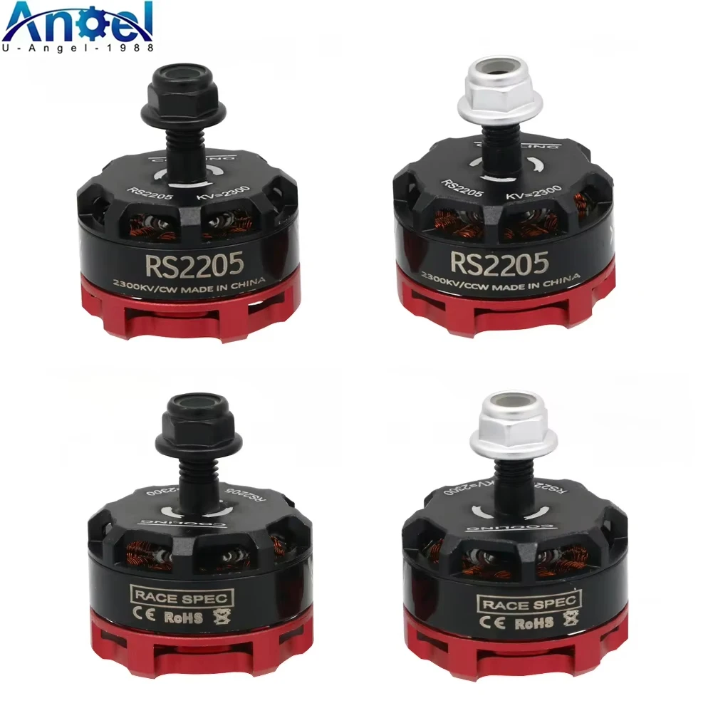 RC Motors RS2205 2205 2300KV CW+CCW Brushless Motor for RC QAV250 X210 Racing Drone Multicopter FPV