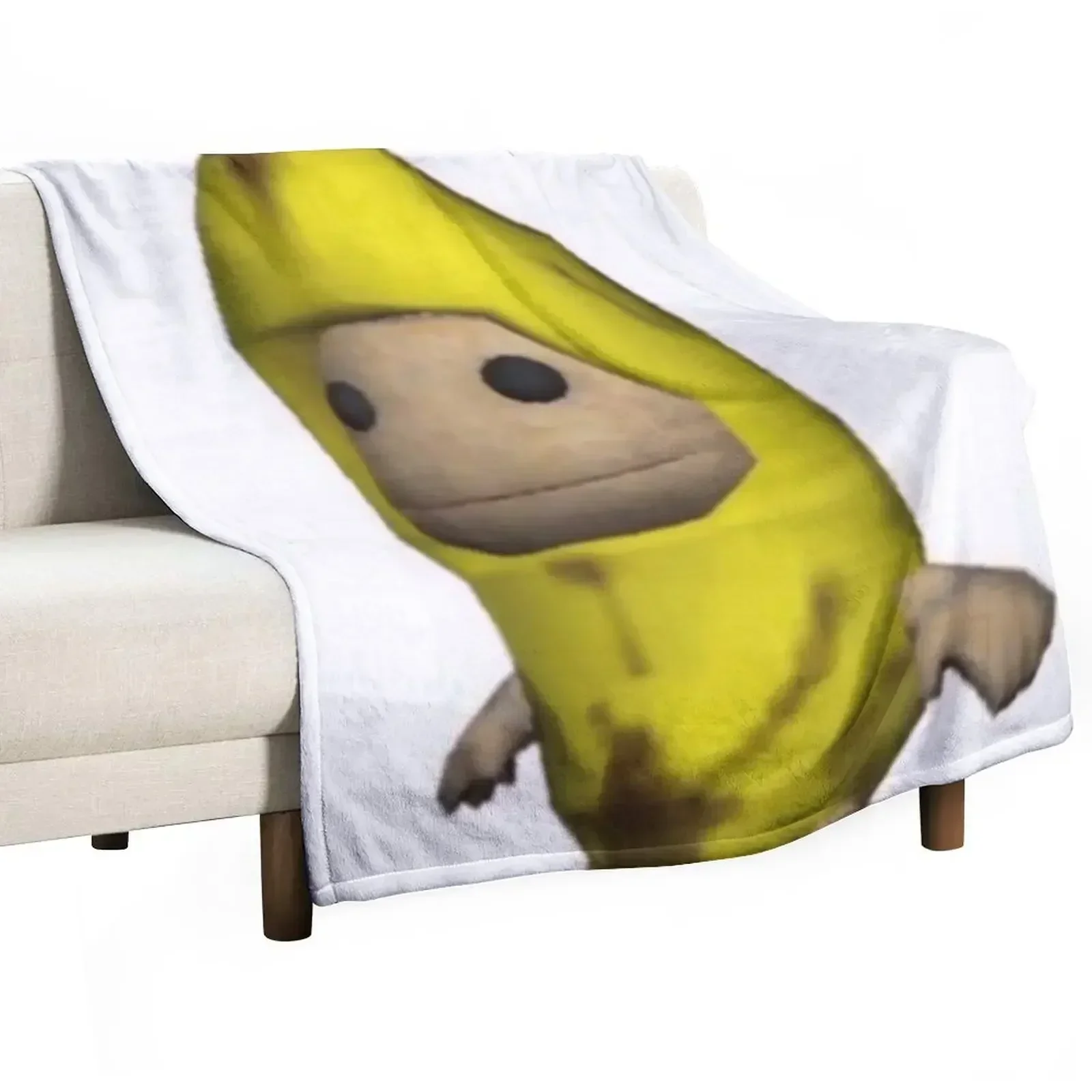 Banana Sackboy Throw Blanket Giant Sofa Decoratives Blankets For Baby Blankets