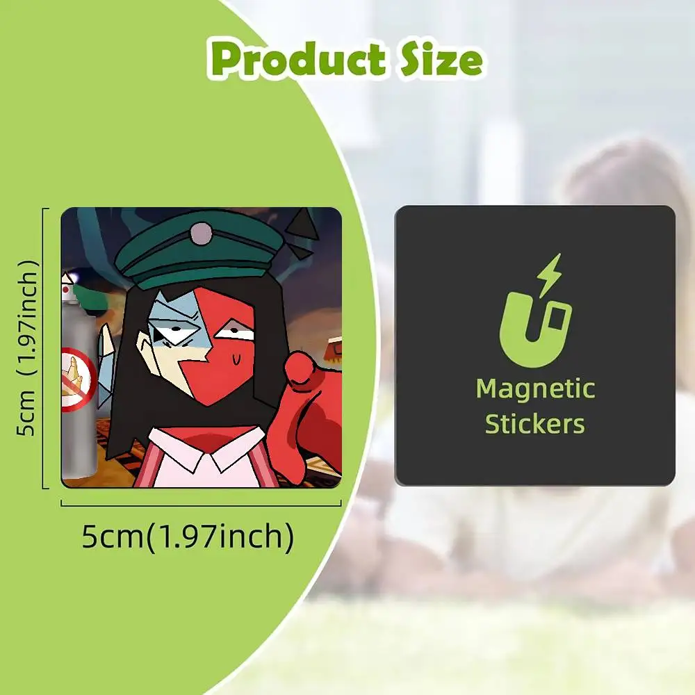 C-Chile ENA Polandball Fridge Magnet Personalized Magnetic Durable Plastic Square Picture Surface Fridge Magnets