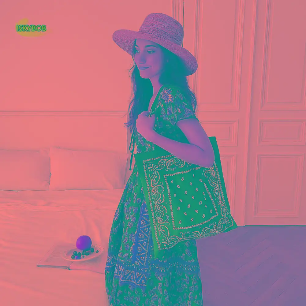 

Printed Cashew Flower Canvas Bag Retro Large Capacity Ethnic Style Shoulder Bag Lightweight Shopping Bag Canvas Tote Bag Beach