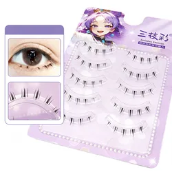 Bottom False Eyelashes Lower Lash Extensions 5 Pairs Under Fake Lashes Strip Manga Natural Look Pack Soft Make Up For Women