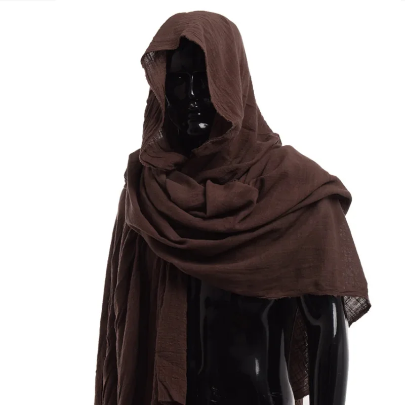 2022 Vintage Medieval Scarf Costume Accessories Post Apocalyptic shaman elven ranger Shawl Men Brown Pirate Wrap Cloak