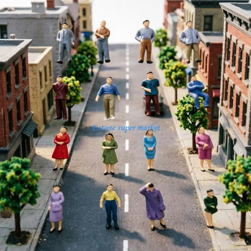 090B 1:50 Model Figure Doll Minifigure For City Planning And Hobby Craft Project