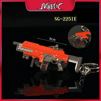 3.54 אינץ 'hellelli משחק אינץ' 2 נשק SG-225IE גבוהה קרע סגסוגת מלאכה מודל מיני חייל תליון רובים היקפי צעצועים