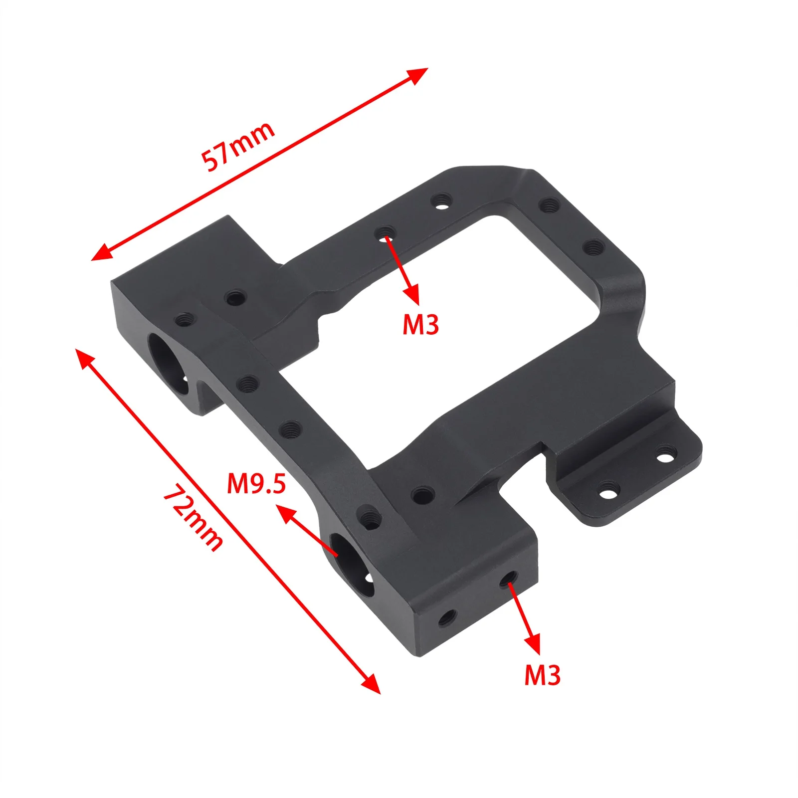 Supporti per paraurti anteriore in metallo supporto per riposizionamento Servo per Redcat GEN8 1/10 RC Crawler Car Upgrade Parts accessori