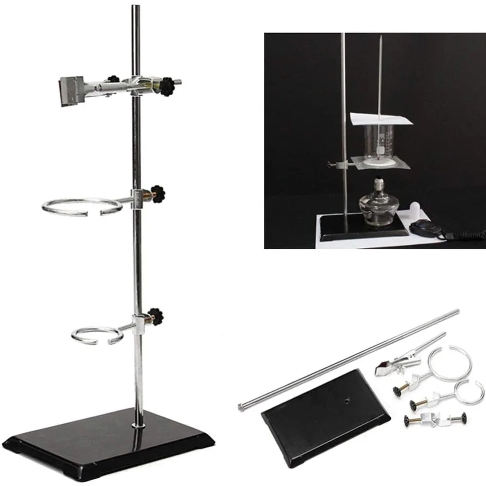 Clamp Suporte Stand Braçadeira Dispositivo Fixture Flask Stand 50cm Lab
