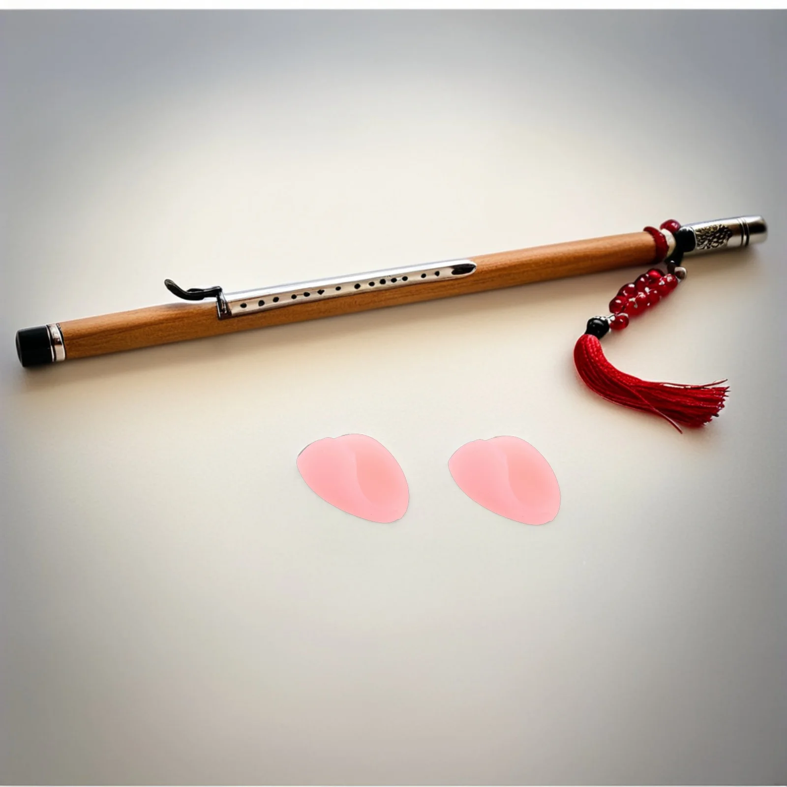 

3Pcs Flute Thumb Rest Pink Silicone Finger Holder Flute Finger Comfort Pad Thumb Cushion for Woodwind Instrument Performance
