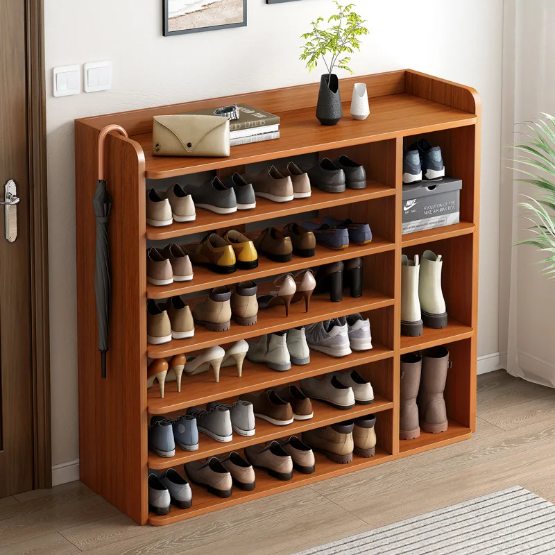 AOLIVIYA Door Entrance Shoe Rack Hallway Cabinet Layered Baffle Rental Space Stand