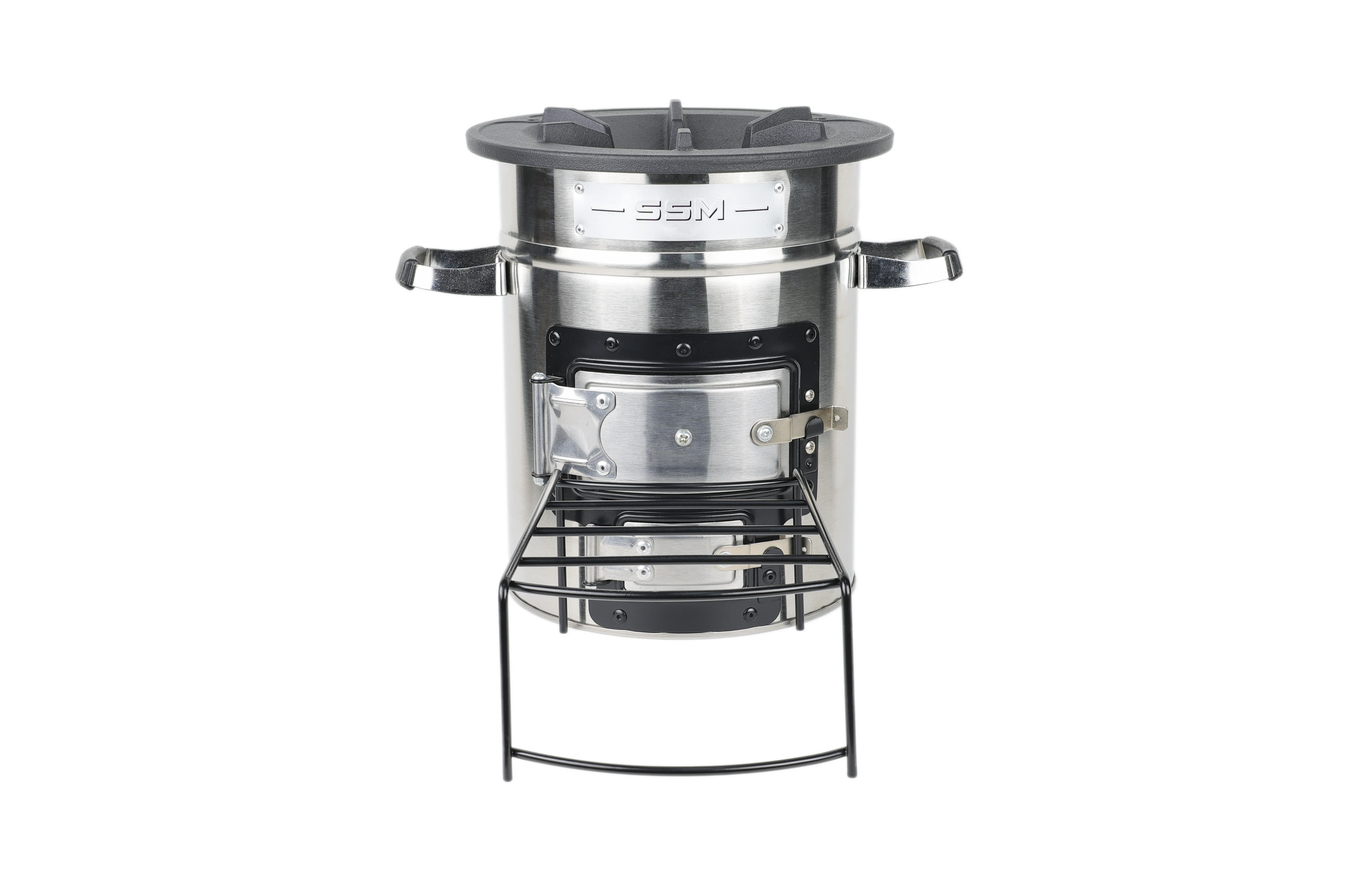 Best Quality European American High Efficiency  Portable Outdoor Two Door Wood Charcoal Stove