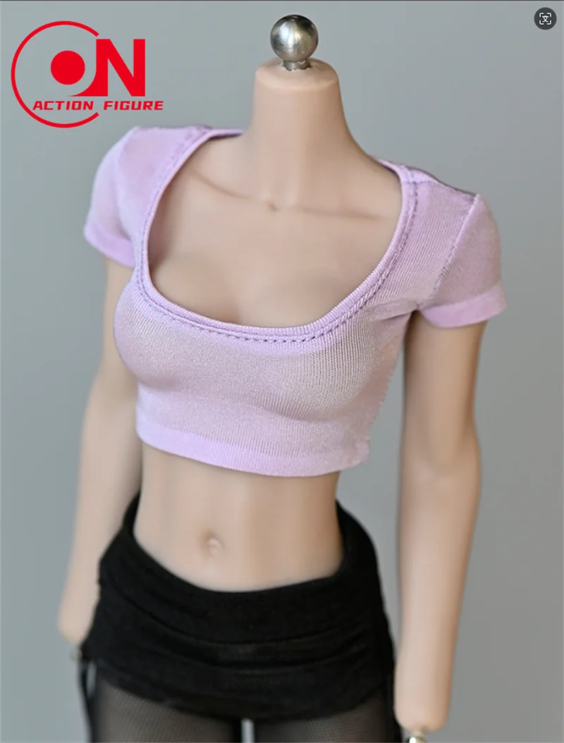 قميص قصير بدون خصر للإناث ، نموذج ملابس مناسب لشخصية جندية الحركة 12 "، قطع منخفض ، مقياس #4