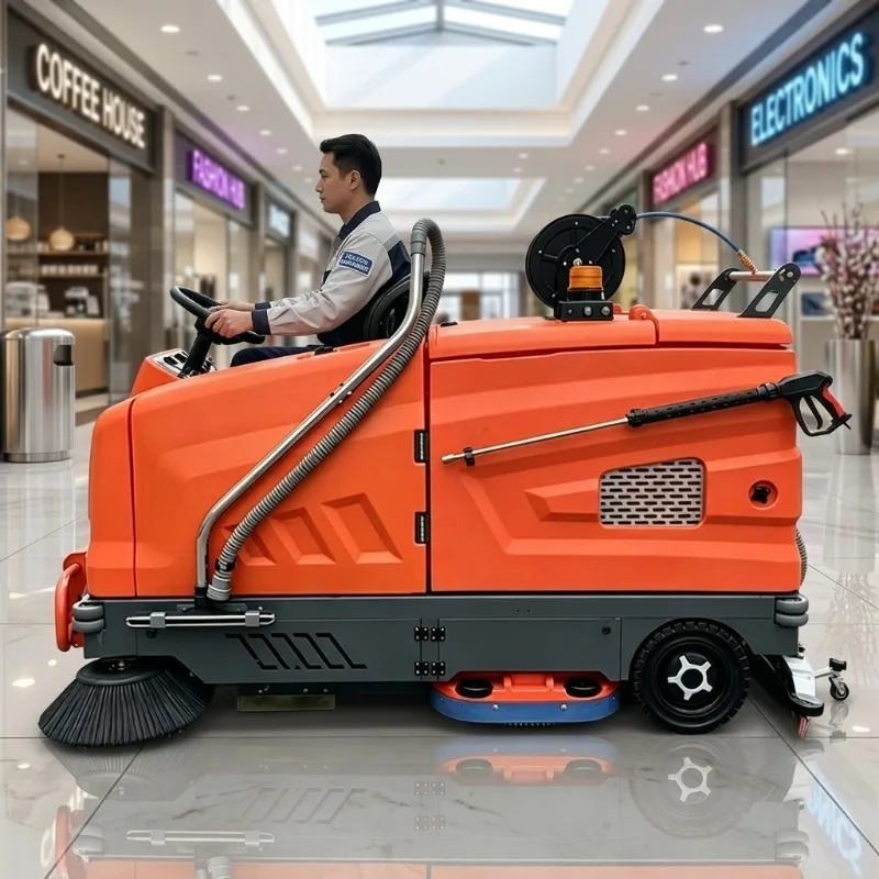 Airo Supermarket Clean Mopping  Rode Sweeper Washing Machine Floor Scrubber
