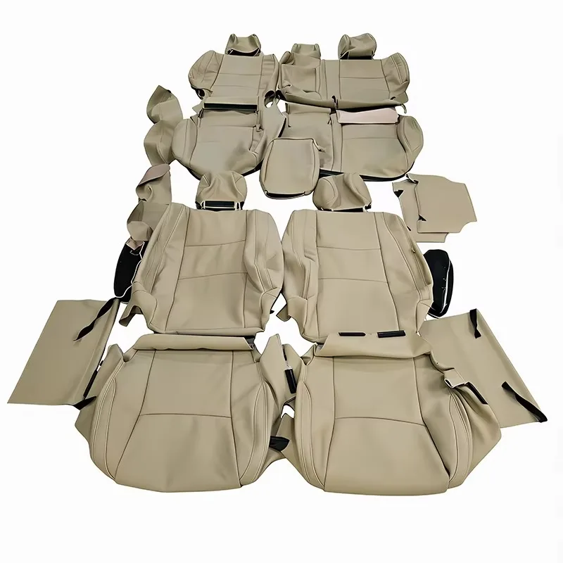 WING Premium Full-Set Genuine Leather Car Seat Covers - Exact Fit Replacement for Lexus GX470