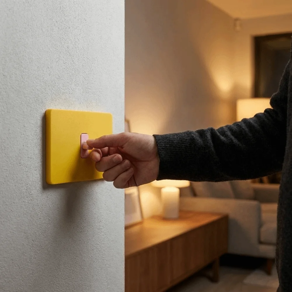 Creative 3D Printed Wall Switch Cover Handle Style Dustproof Socket Panel Lightweight Smooth Surface Switch Protector Study Room