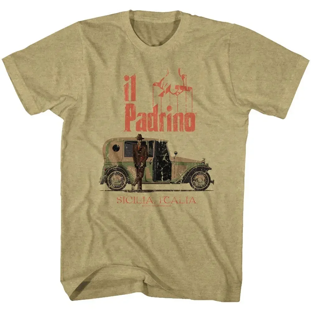 Godfather Il Padrino Khaki Heather Movie T Shirt