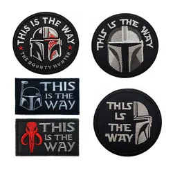 Star Wars Patch Mandalorian ricamo adesivi in tessuto Patch per abbigliamento ferro su toppe vestiti per la decorazione dell'indumento fai da te