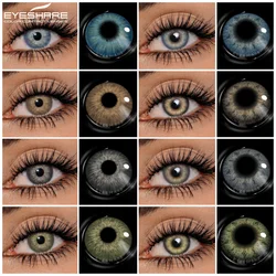 EYESHARE 1 Pair Fashion Colored Contact Lenses Fast Delivery Blue Eye Lenses Gray Contact Green Eye Lenses Brown Lenses Yearly