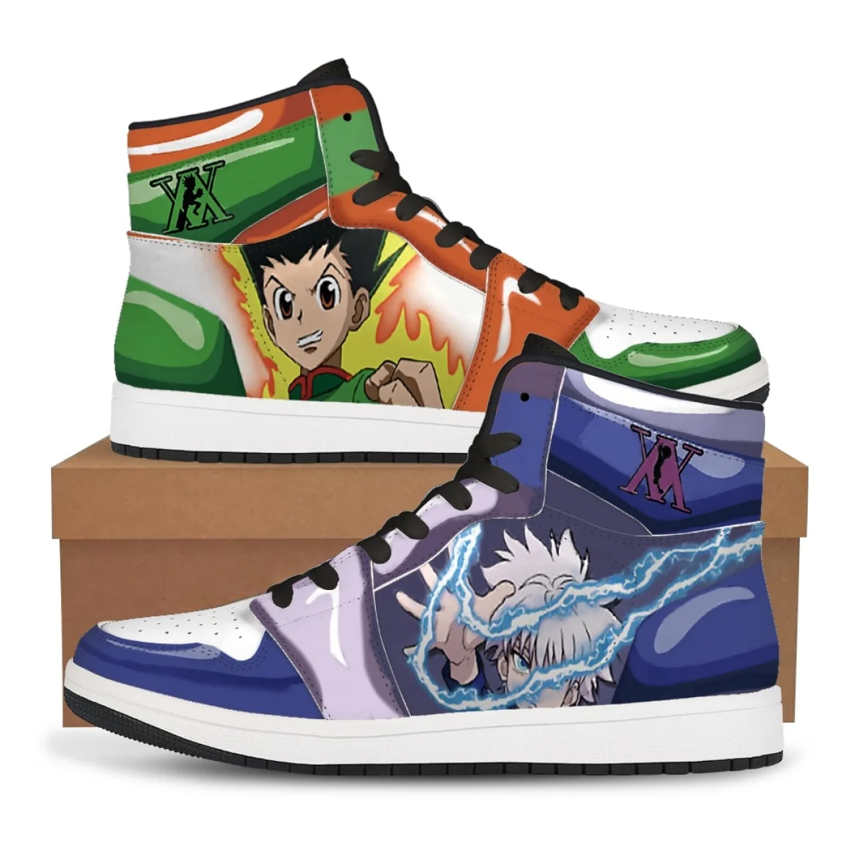 

Hunter Hunter Gon freecss Sneakers High-Top Casual Shoes Custom Shoes Basketball Shoes Couple Shoes Killua Zoldyck Holiday Gift
