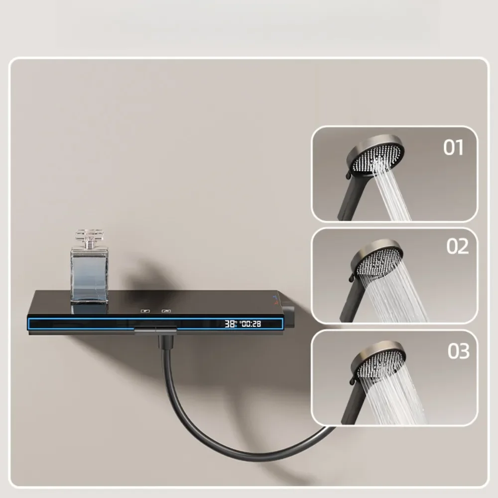

All-copper roofless spray shower set Small apartment simple shower with strong pressure