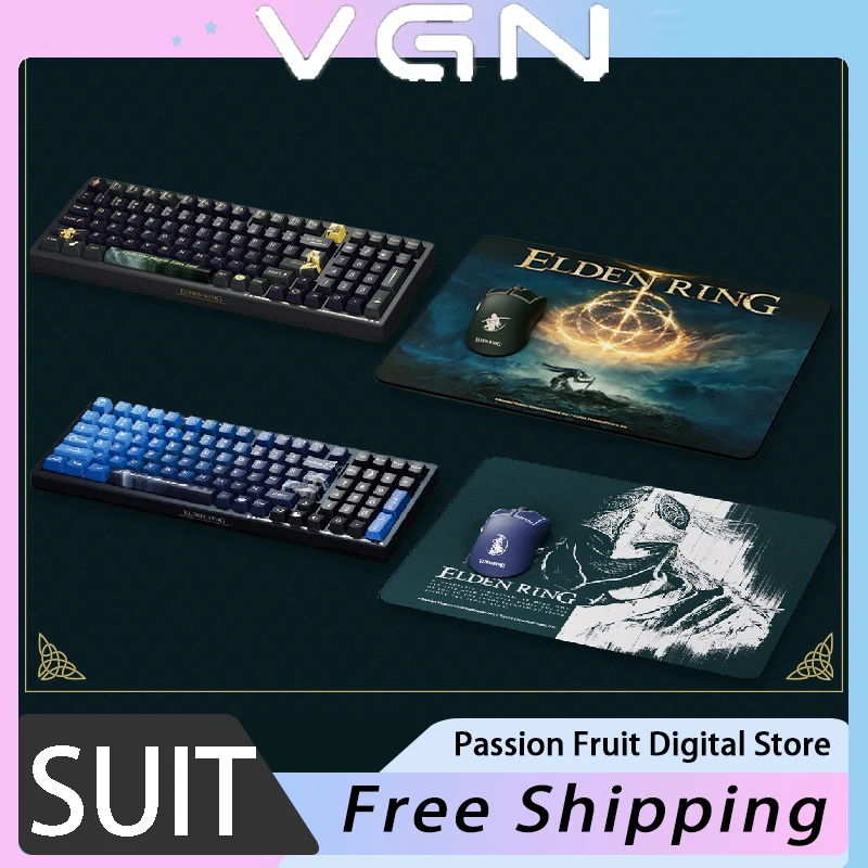 VGN S99 PRO/VGN F1 Gaming Mouse Mechanical Keyboard Mousepad Suit PAW3395 E-Sports Gaming Keyboard PC Gamer Accessories Gifts