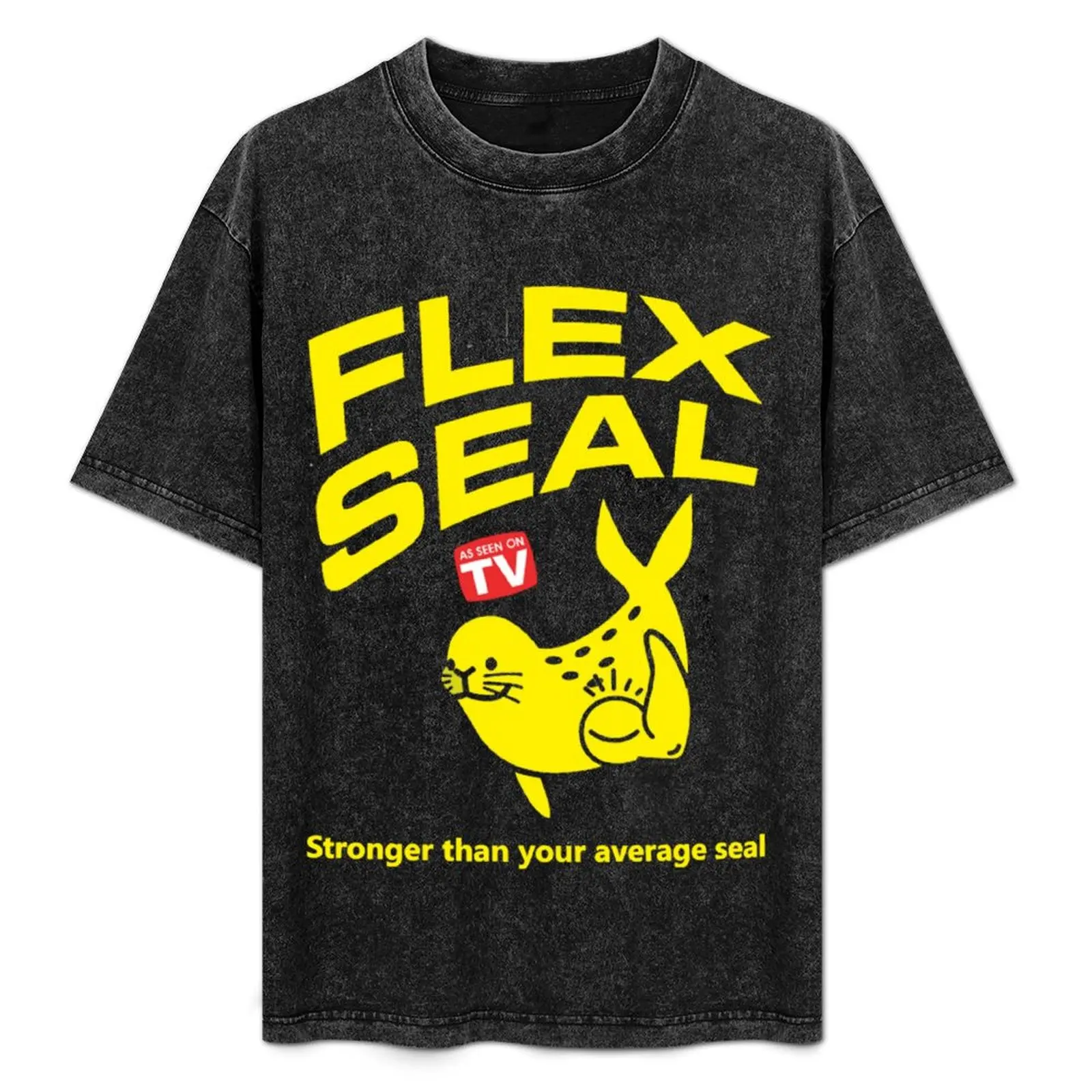 As Seen On TV Flex Seal Stronger Than Your Average Seal T-Shirt Athletic Fit Sports Short Sleeve Top