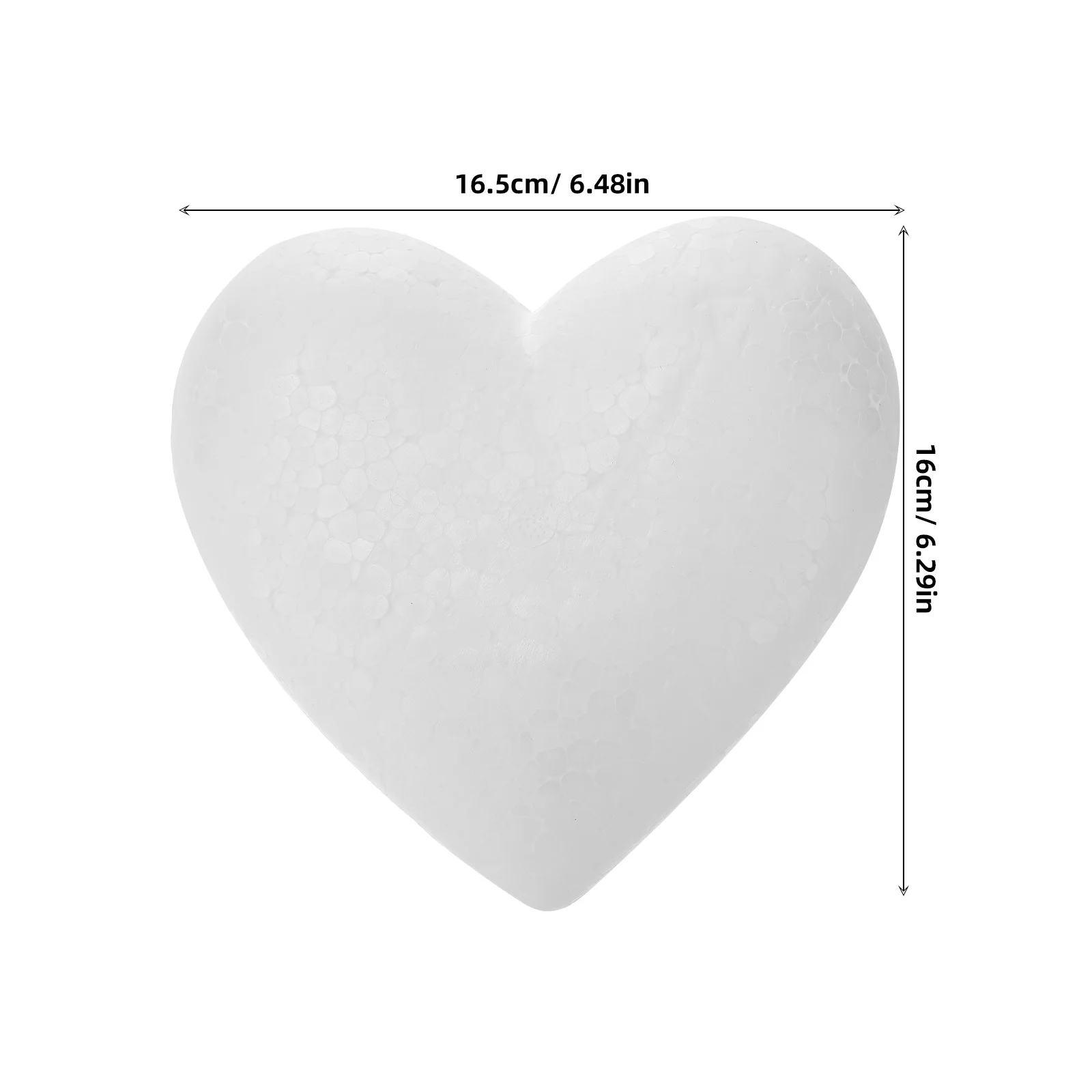 

24pcs Heart Foam Decorations 50Mm 85Mm Diy Craft For Wedding Party Valentine Ornament Modeling Handicraft Supplies
