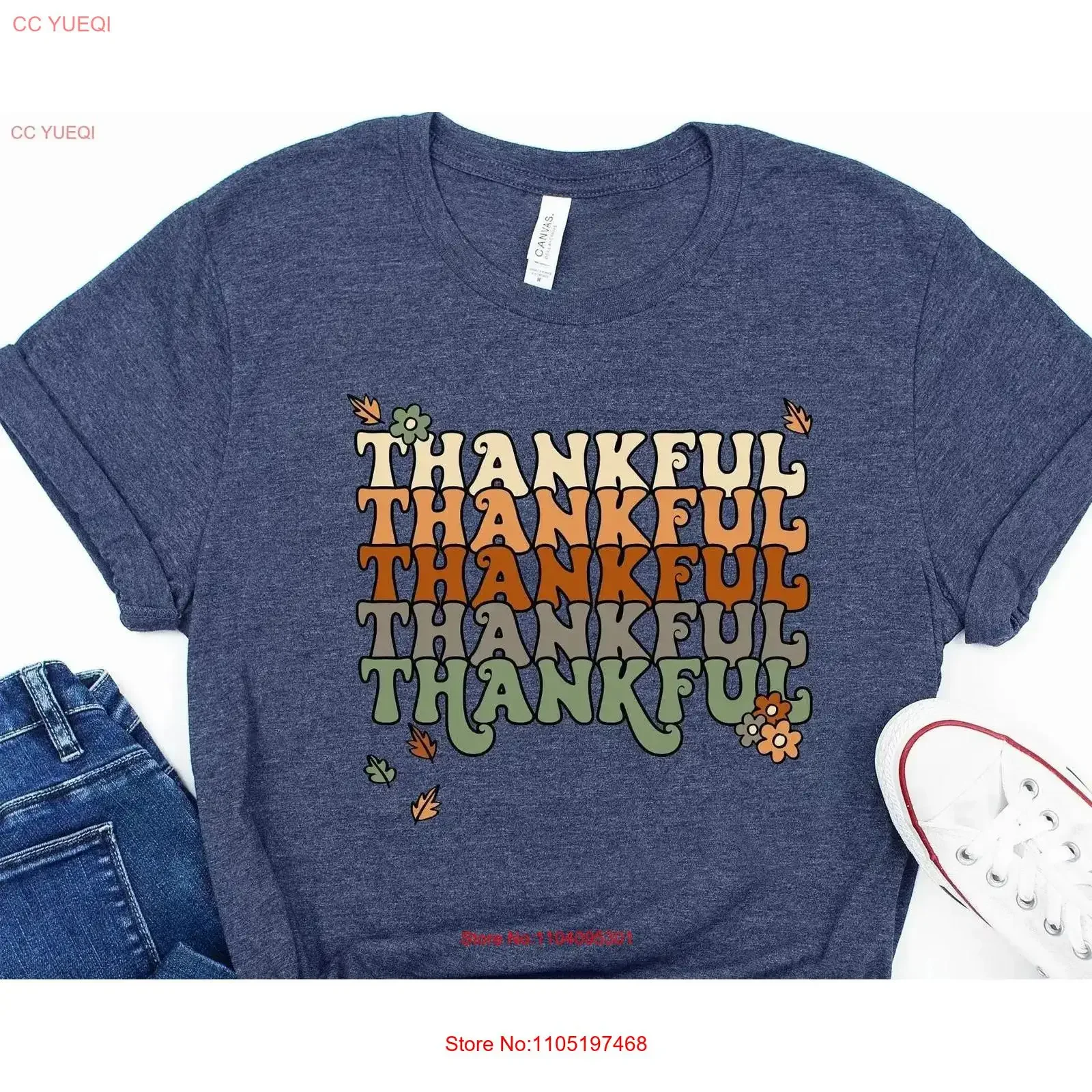 تي شيرت شكر لعشاء عيد الشكر للسيدات لخريف ممتن عتيق مغسول على الموضة للارتداء اليومي قليلاً