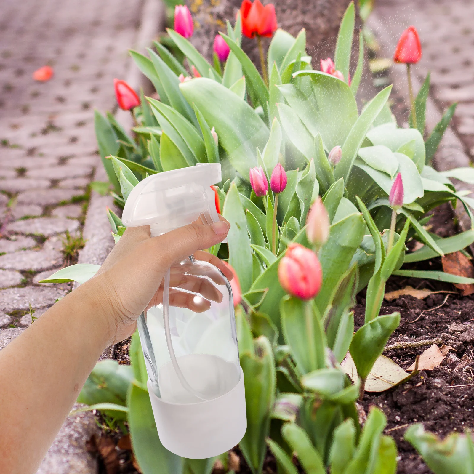 

2Pcs 500Ml Spray Bottles Fine Mist Sprayer Reusable Plastic Water Sprayer for Hair Plants Cleaning Office Dressing Table