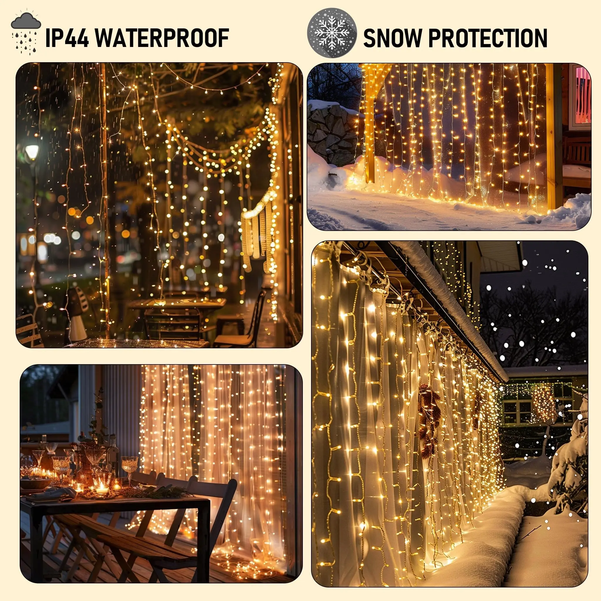 Dazzle Bright 300 LED Curtain - Outdoor Lighting Wedding Decor review and price