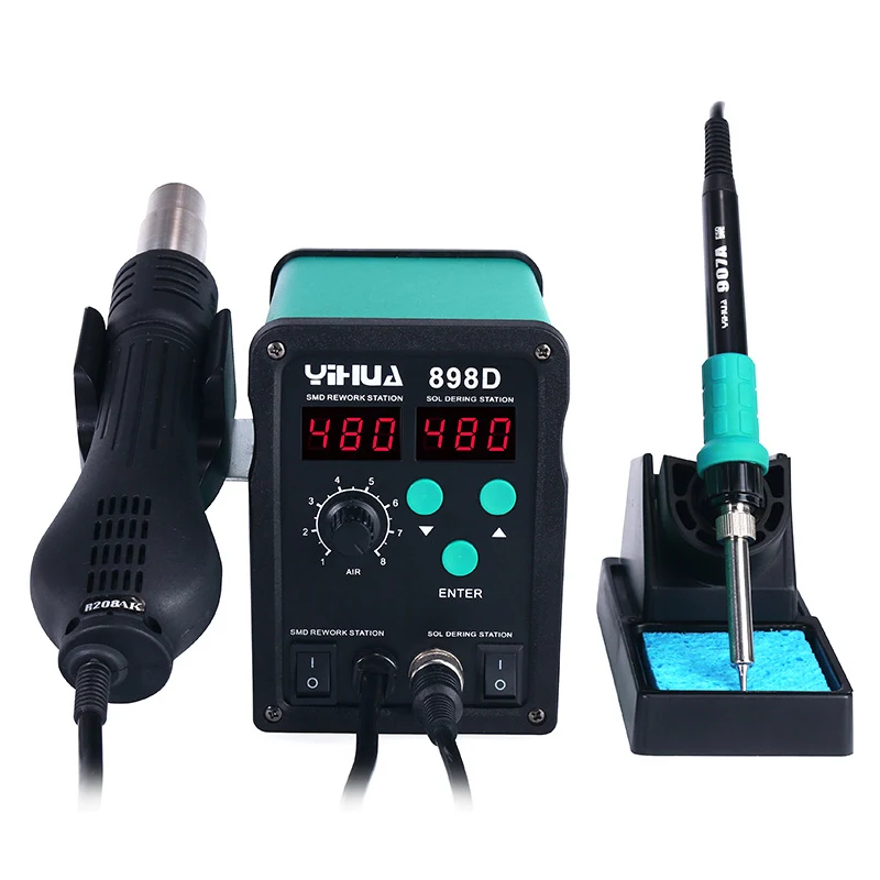 898D Heat Up Rapidly Digital Soldering Iron Station 740W Soldering Station For Mobile Repair