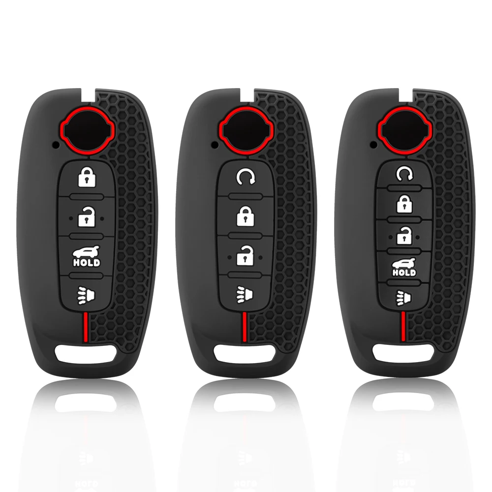 Silicone key Prtoective Skin Case holder Cover for Nissan X-trail t33 Kicks Qashqai J12 Juke Teana Altima Ariya 2023 2024 Remote