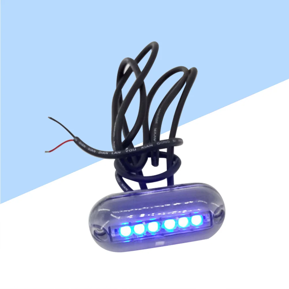 

12V Waterproof LED Underwater Lights Marine Boat Drain Lamp Fishing Swimming Diving for Boat Yacht - Blue Light