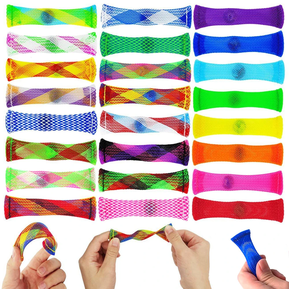 12/30PC Extruded Braided Mesh Beads Stress Relief Vent Toy Children Adult Birthday Party Gift Pinata Filler Easter Carnival Gift