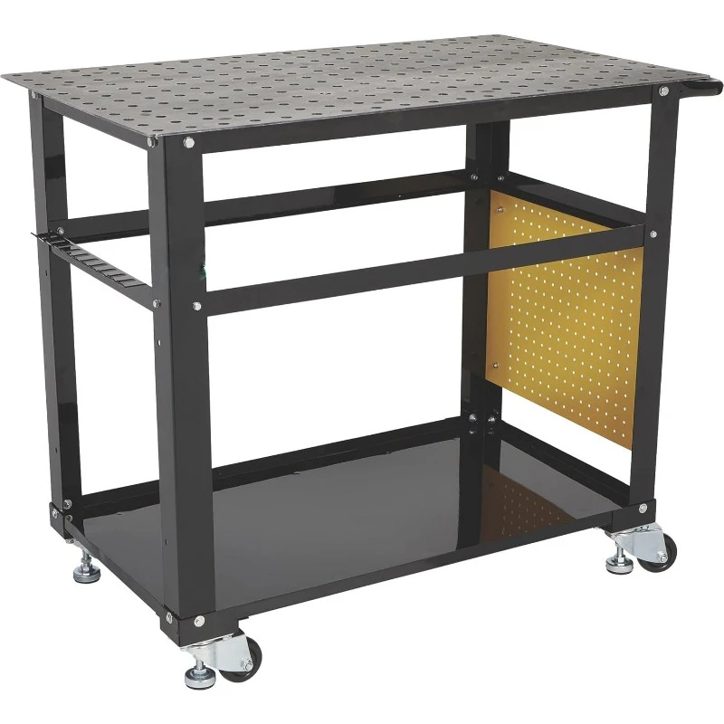 Mobile Welding Table, Welding Tools Metal Fit-Up Kit With Firm Grip Handle And Heavy-Duty Swivel Casters