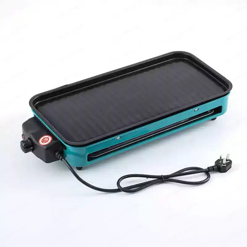 Household smokeless electric barbecue grill, removable baking pan, common indoors and outdoors