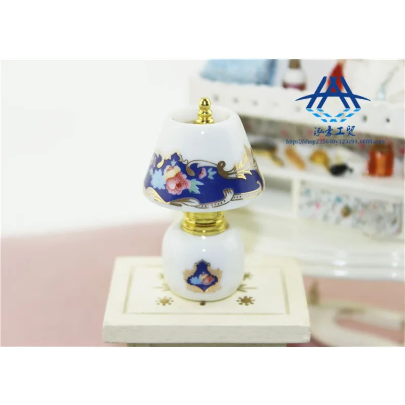 1:12 Miniaturowa ceramiczna lampka stołowa, zabawki, model, akcesoria do domku dla lalek, wykwintne rekwizyty fotograficzne, dekoracja domku dla lalek