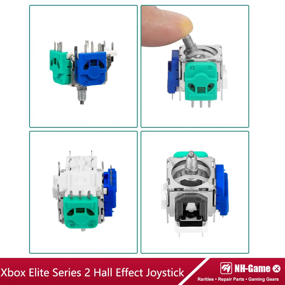 50/100 pces joystick de efeito hall para xbox one elite série 2 controlador 3d analógico vara potenciômetro para xbox elite gamepad