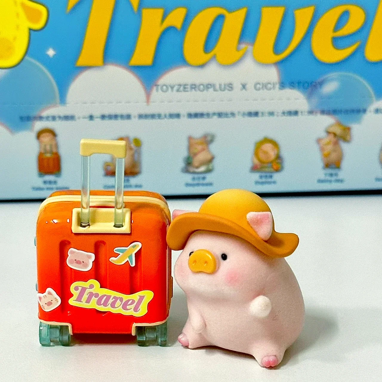 LULU The Piggy Travel Series Suprise Box Go on A Tour Around The World Cute Pink Pig Ornament Art Toys Addict Dolly Journey