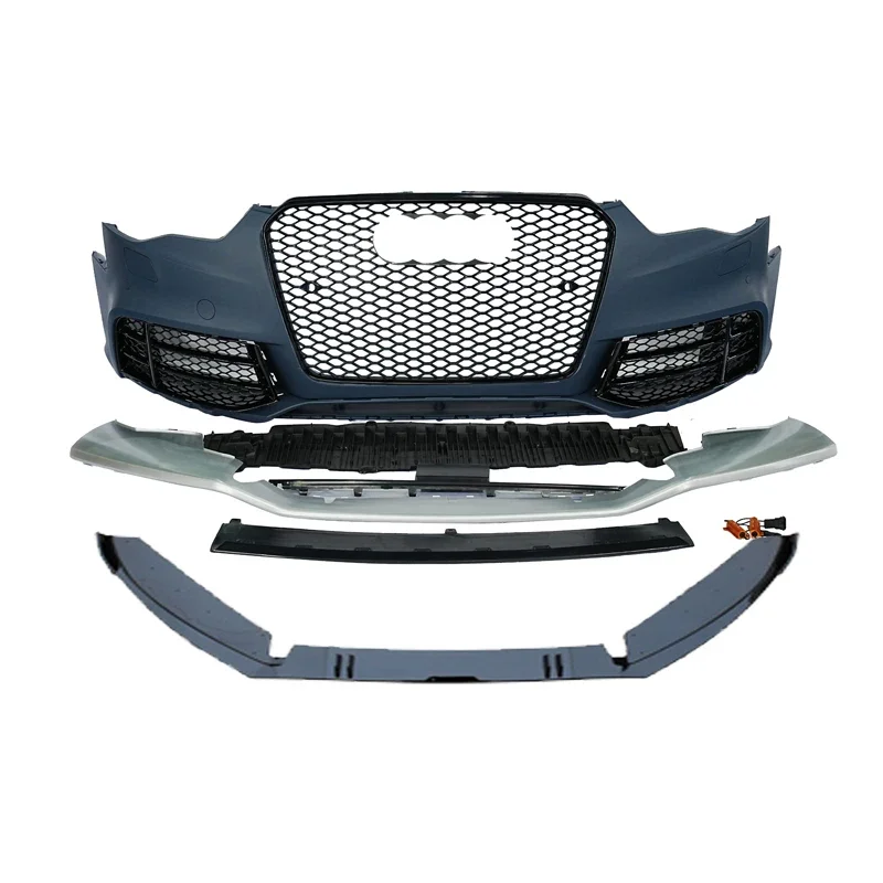 

A5 S5 B8.5 Front bumper with grill for A5 S5 B8.5 bodykit facelift RS5 style Bumper front lip 2012 2013 2014 2015 2016