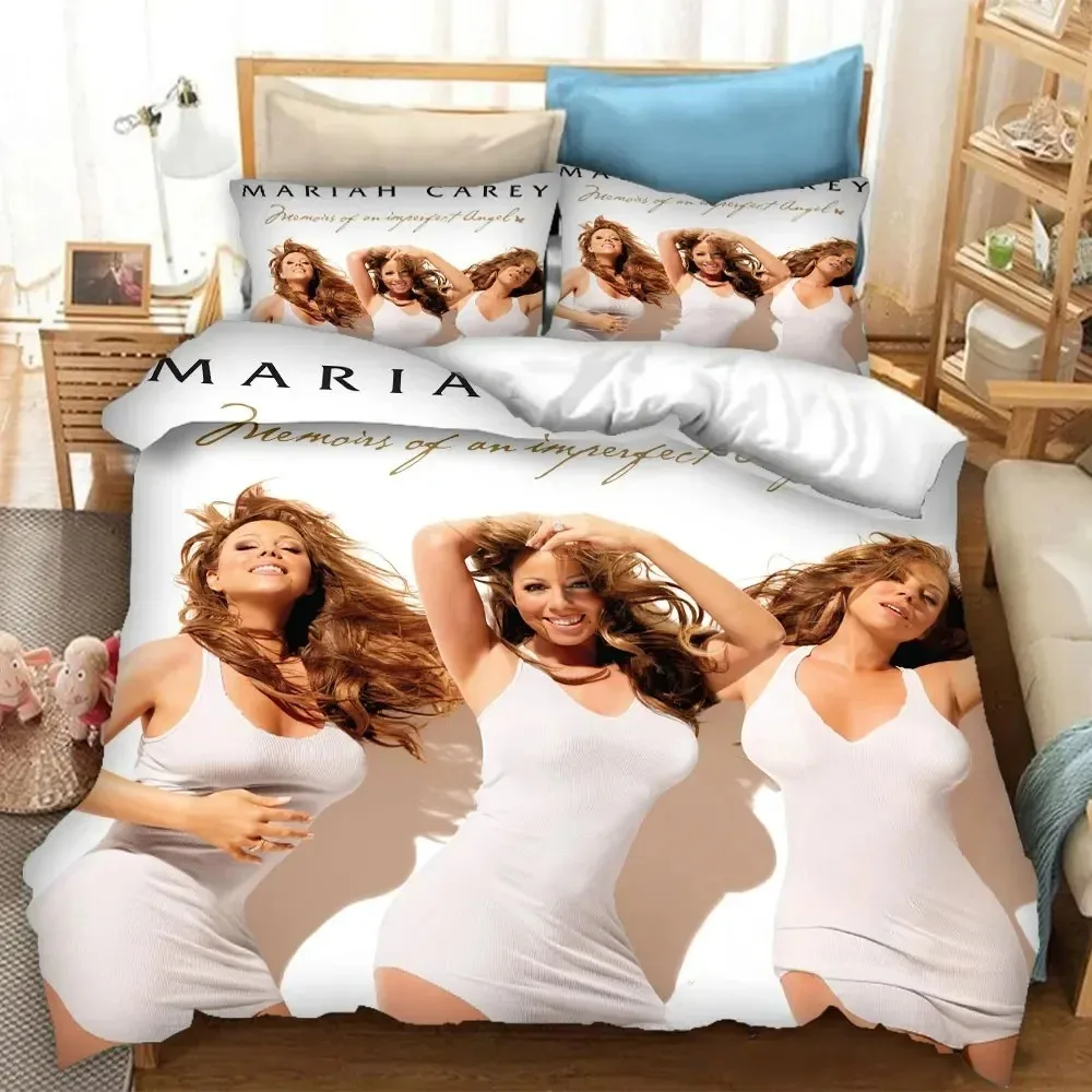 

Duvet Cover Singer M-Mariah Carey Pillowcase Bedding Set Adult Boys Girls Bedroom Decoration Adult Gift Single Double Large Size