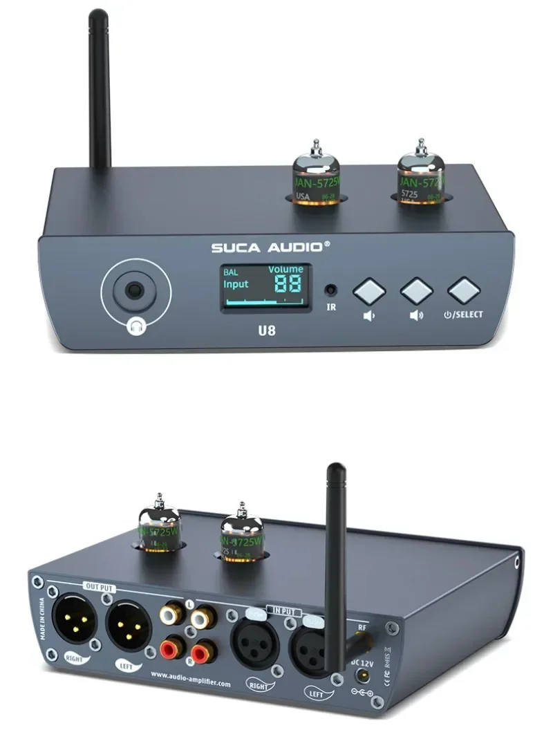 

Remote Control LED Display CS4344 DAC Audio Decoder QCC5125 Bluetooth 5.1 JAN 5725 Vacuum Tube Preamplifier Earphone Amplifier