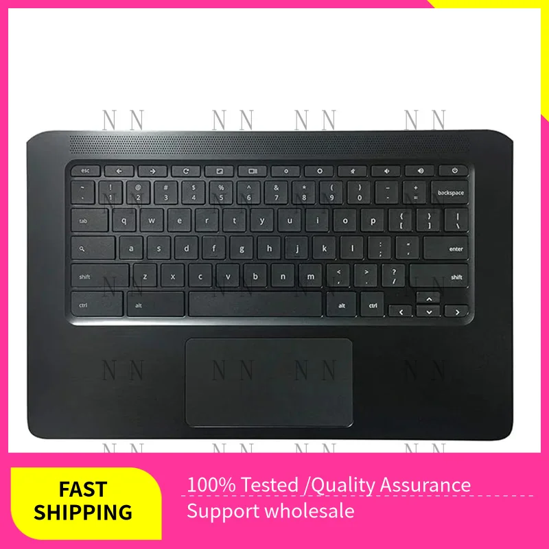 

YUZG Keyboard Palmrest Cover for H-P Chromeboo-k 14A G5 14 G5 L62440-001 US Black