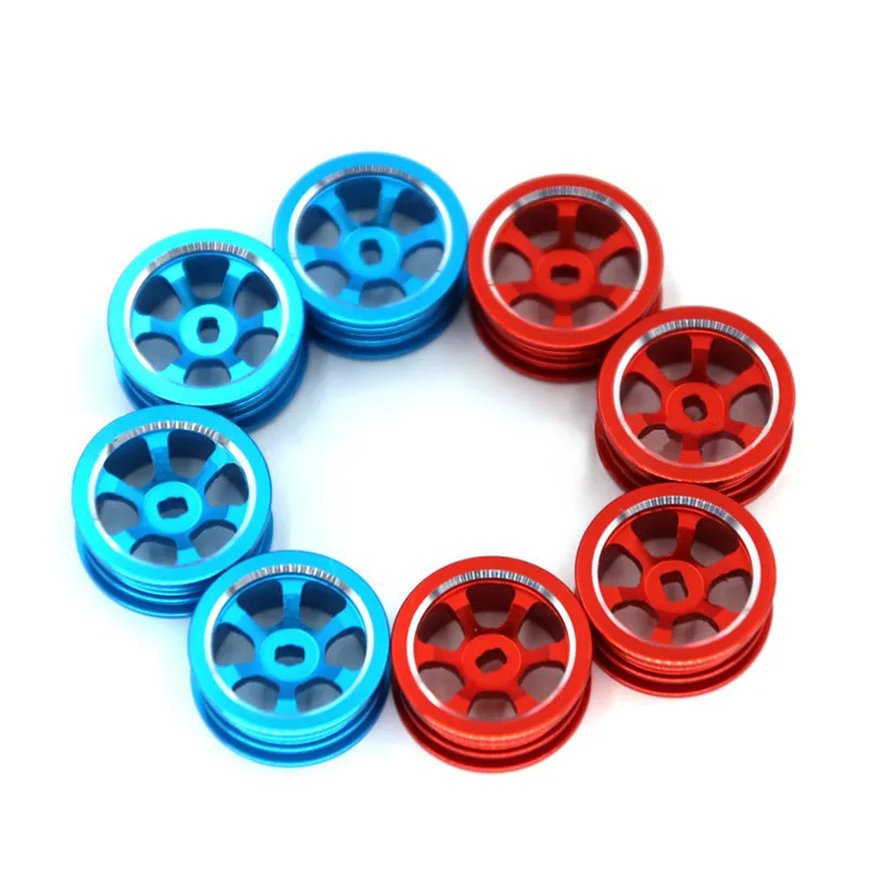 Metal Upgrade Drift Racing Wheels with Silver Edge For WLtoys 284131 K969 K979 K989 K999 P929 P939 MINI-Q MINI-Z RC Car Parts