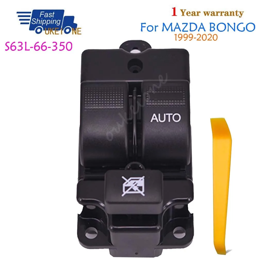 

S63L-66-350 S63L66350 For MAZDA BONGO 1999-2020 Front Right Electric Power Lifter Window Switch Button Parts Car Accessories