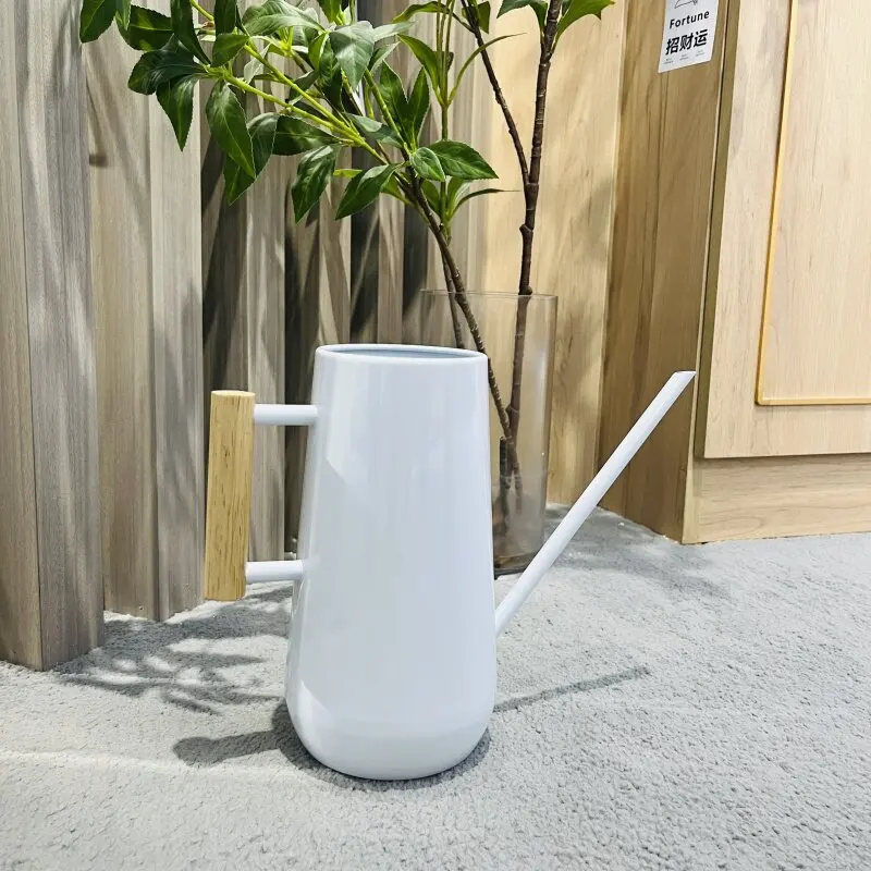 Adjustable Water Output Straight Type Iron Sheet Long Nozzle Watering Can for Flower Reviving Bucket and Green Plant Gardening
