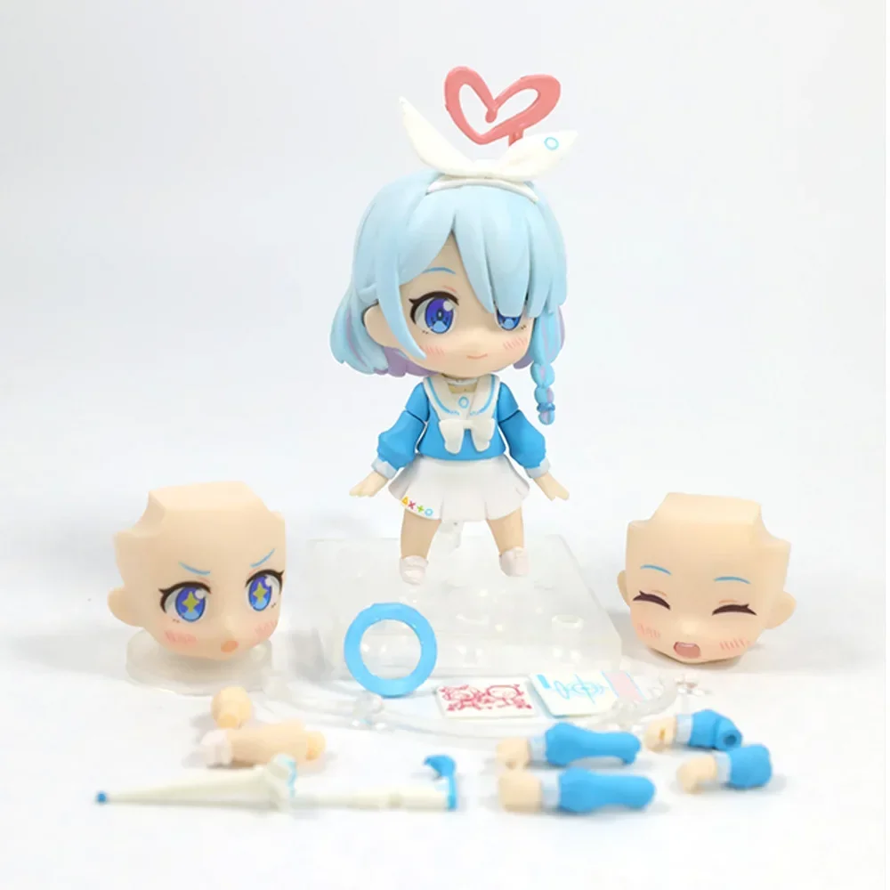 

10cm Blue Archive Q version Nendoroid 2245#Alona movable face-changing doll figure 2D animation For Friends Gift boxed wholesale