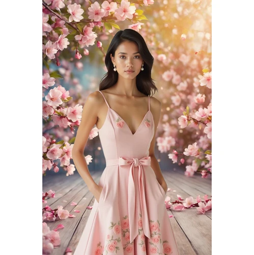 Imagen 2 del producto MOON.QG Fondos de estudio fotográfico de bosque de jardín para fotografía telón de fondo de primavera flores pared de madera producto de cumpleaños zona fotográfica