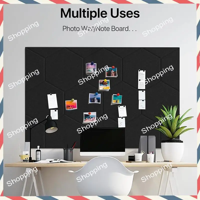 A44M 12 Pack Soundproof Wall Panels Self Adhesive, High Density Sound Proofing Panels For Home Studio, Living Room